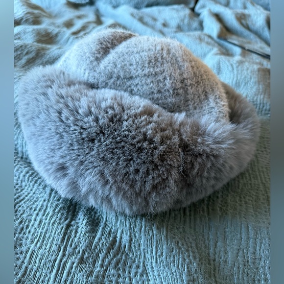 Angela & William Accessories - Gray Faux Fur Winter Hat